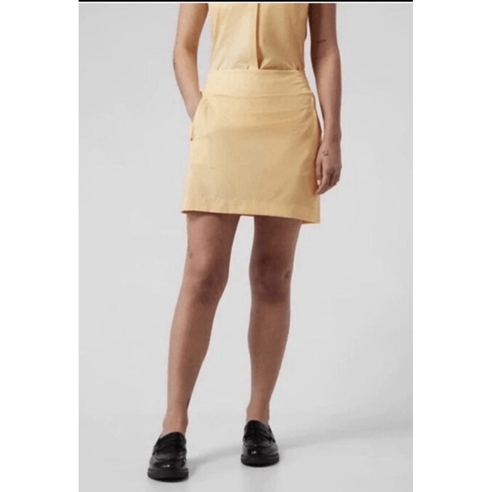 athleta brooklyn skort lunaria yellow Athletic Sz 12 Pickleball Tennis